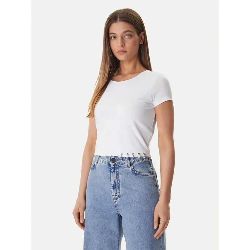 Guess T-Shirt W6GP11 K2933 Λευκό Regular Fit