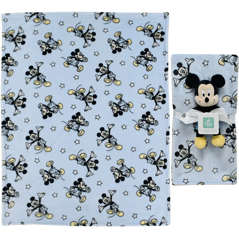 Κουβέρτα Fleece Αγκαλιάς 75x100 & Παιχνίδι Μωρού Dimcol Mickey 29 Blue