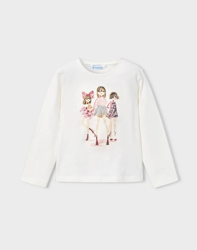 MAYORAL ΜΠΛΟΥΖΑ ΜΑΚΡΥΜΑΝΙΚΗ ΕΠΙΣΙΜΗ 04011-095 OffWhite