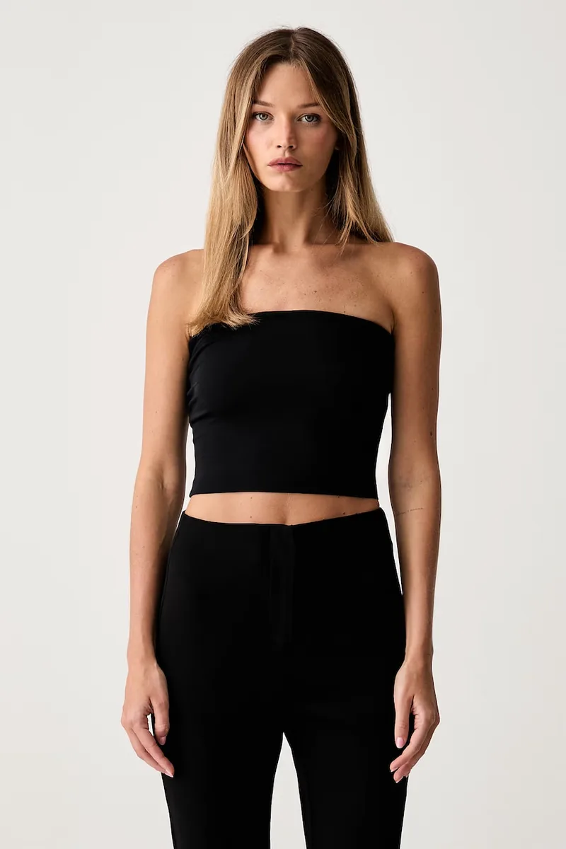 Le Privé τοπ γυναικείο από μοντάλ ZAHA BANDEAU TOP NOIR