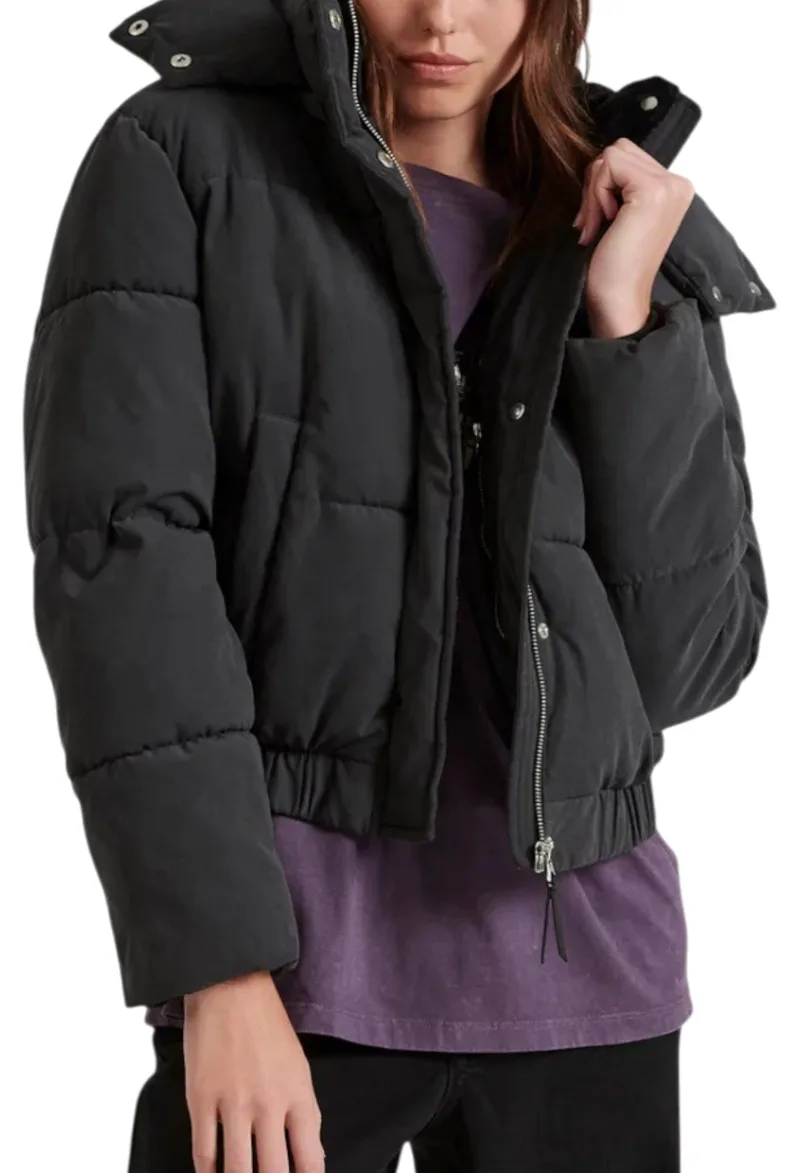 Μπουφάν Funky Buddha Puffer FBL010-106-01-BLACK Γυναικείο