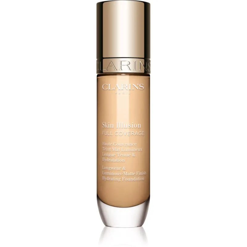 Clarins Skin Illusion Hydrating Foundation Βάση πλήρους κάλυψης απόχρωση 101W 30 ml