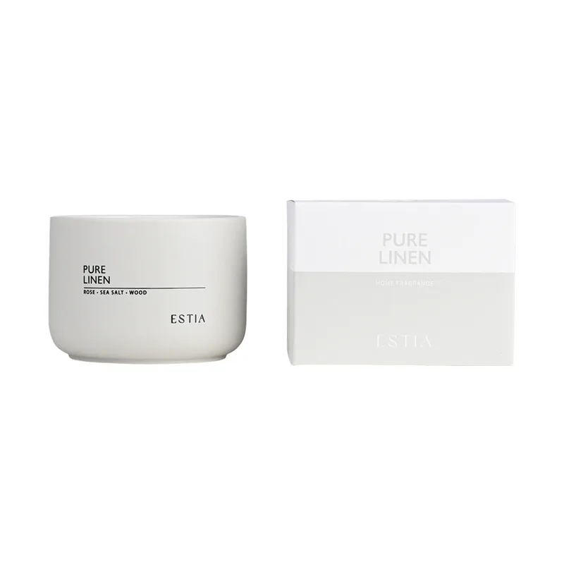 Αρωματικό Κερί Pure Linen 280gr Estia 04-36409 - estia - 04-36409