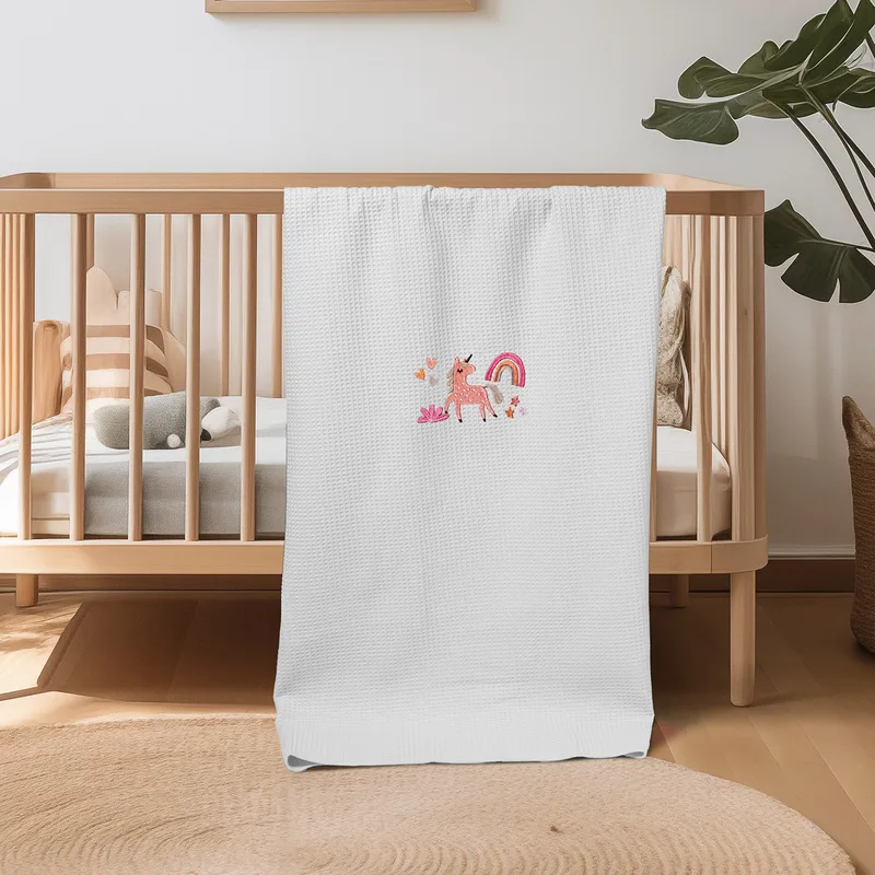 ΚΟΥΒΕΡΤΑ ΠΙΚΕ ΚΟΥΝΙΑΣ 110X140 ADAM HOME UNICORN WHITE