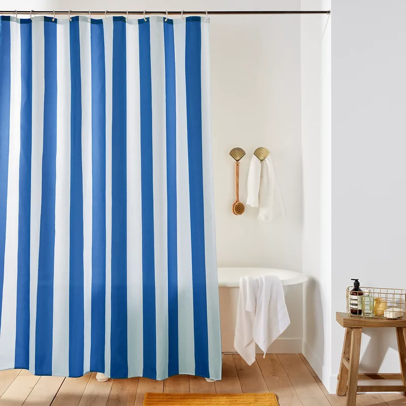Ριγέ κουρτίνα μπάνιου 200x180 cm