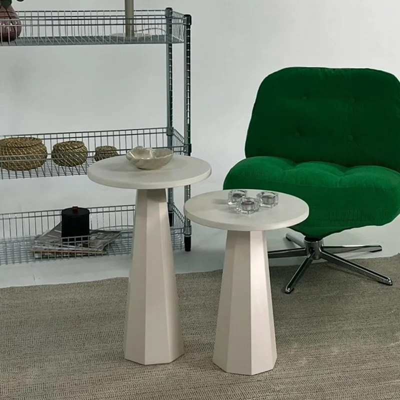 Σετ Βοηθητικά Τραπεζάκια Lilyum (57 + 47) - Cream 313Rtx1148 (52 cm)