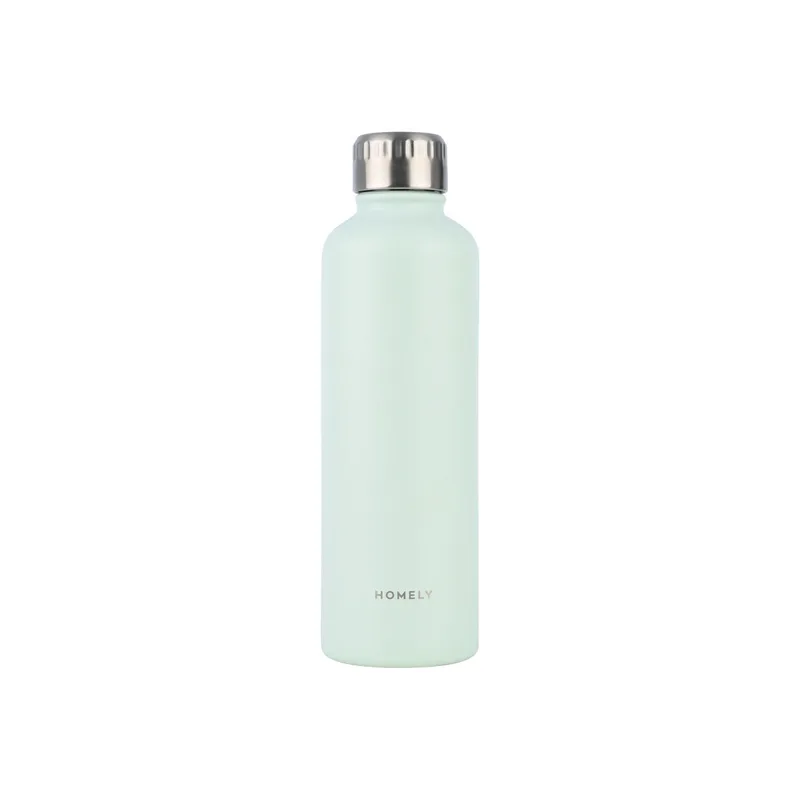 Θερμός-Μπουκάλι Ανοξείδωτο Flask Homely Seafoam 500ml-7x7x23εκ. Estia 01-32593 (Υλικό: Ανοξείδωτο, Χρώμα: Μέντα) - estia - 01-32593