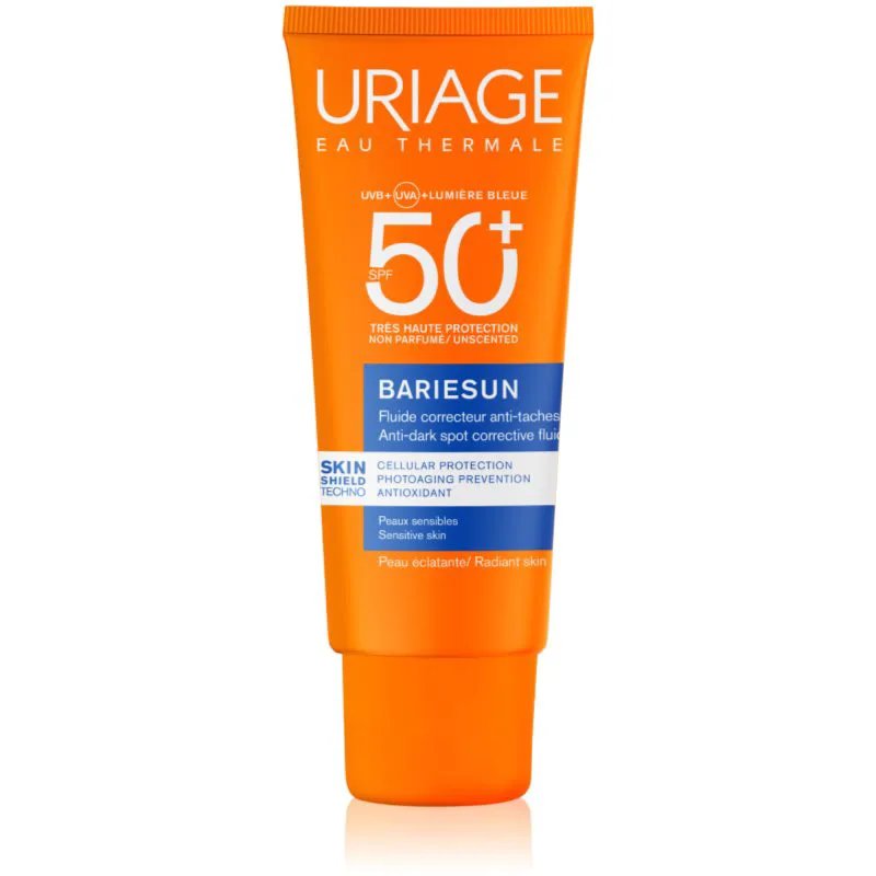 Uriage Bariésun Anti-Brown Spot Fluid SPF 50+ προστετυτικό υγρό πολύ μεγάλη προστασία απο τον ήλιο 40 ml