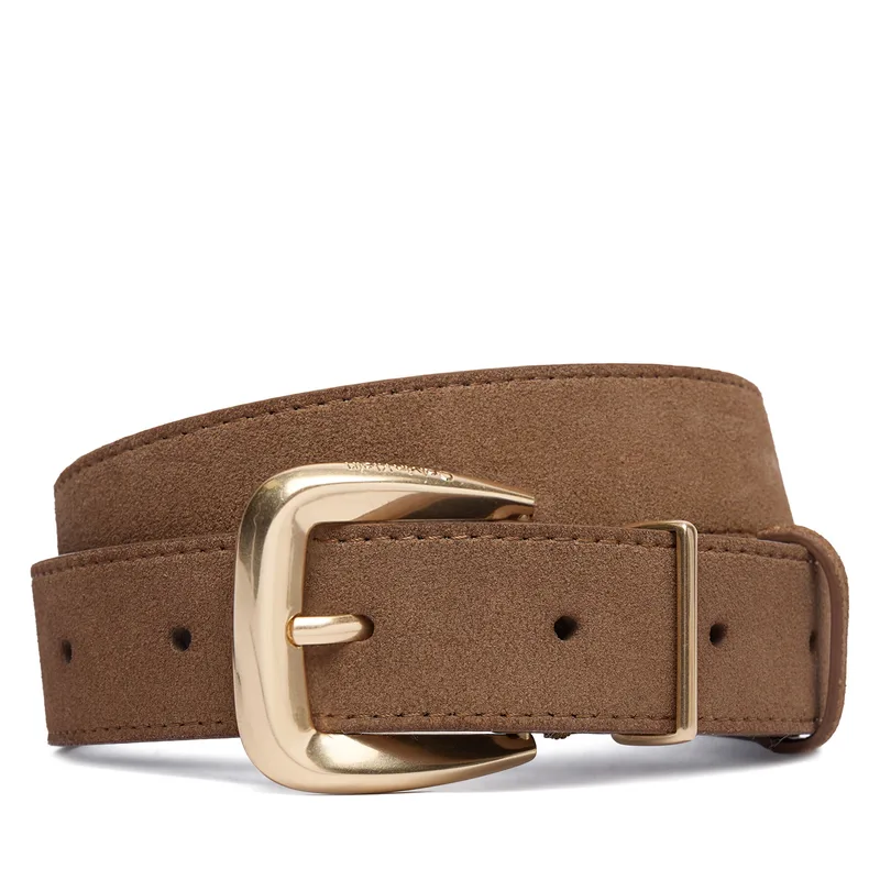 Ζώνη Calvin Klein Hw End Tip Buckle Suede 30Mm LV04F7114G Καφέ
