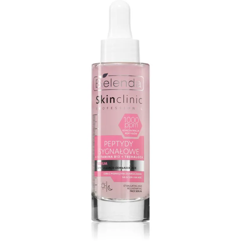 Bielenda Skin Clinic Professional Signaling Peptides ανανεωτικός ορός προσώπου μέρα και βράδυ 30 ml