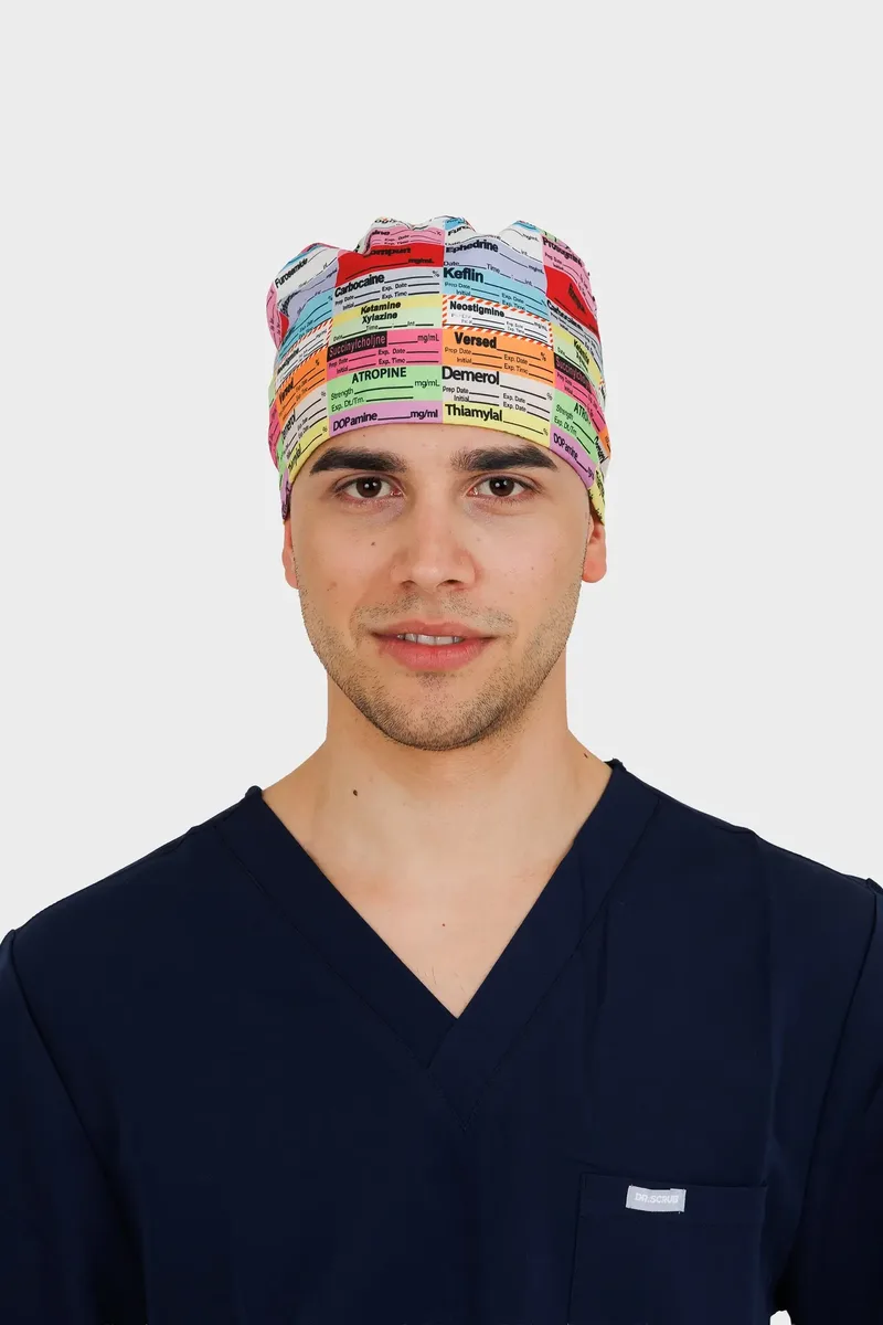 Σκουφάκι Χειρουργείου Unisex Dr. Scrub Drug Chart