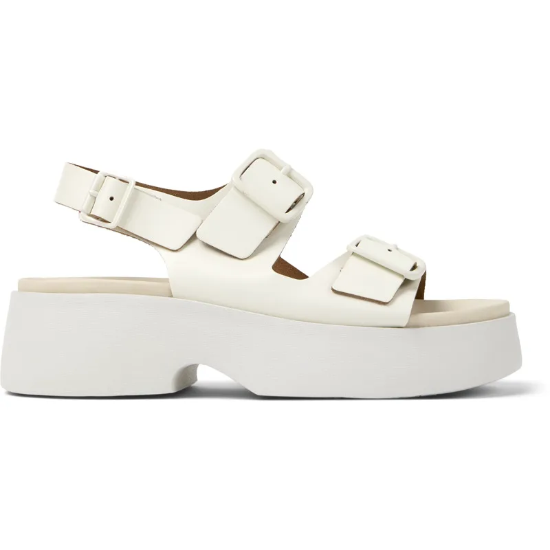 CAMPER Tasha - Πέδιλα Για Γυναικεία - Λευκό, Μέγεθος 36, Smooth leather