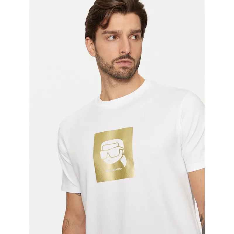 KARL LAGERFELD T-Shirt 755460 551235 Λευκό Regular Fit