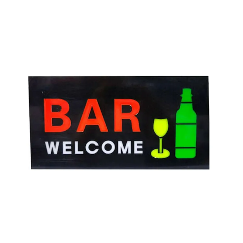 φωτεινή επιγραφή led bar welcome