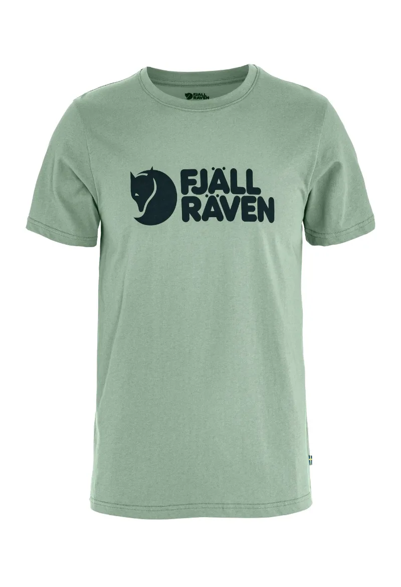 ΑΝΔΡΙΚΟ T-SHIRT FJALLRAVEN LOGO ΜΕ ΤΥΠΩΜΑ ΠΡΑΣΙΝΟ