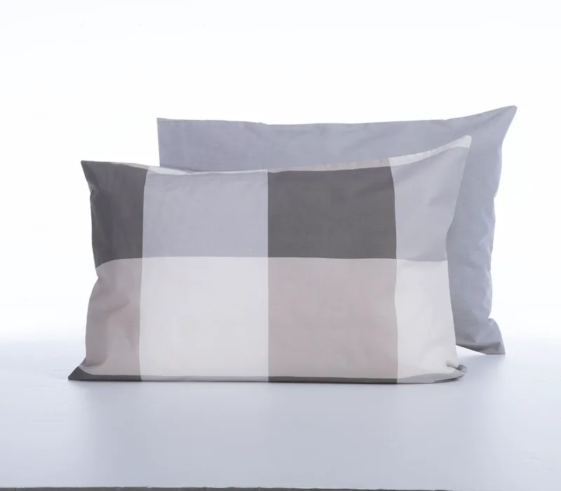 Μαξιλαροθήκη Nef-Nef Casual Check Grey 52x72