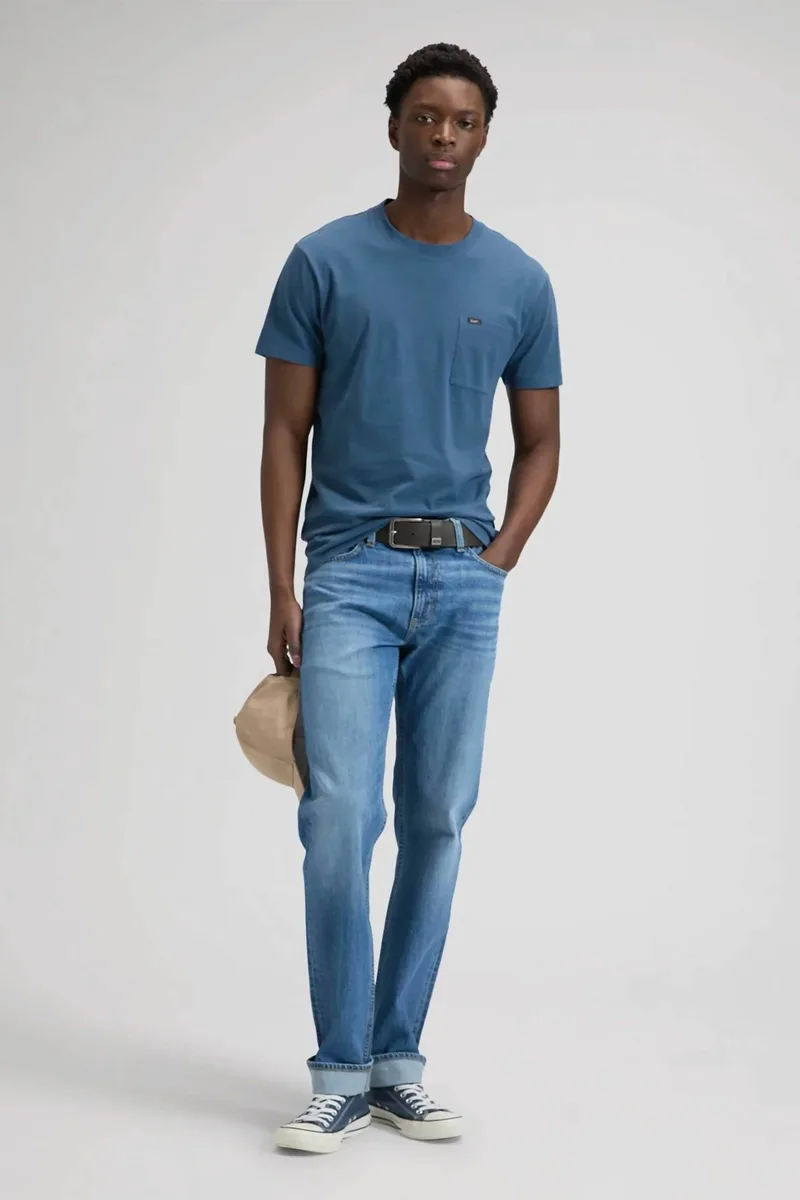 Lee ανδρικό τζιν παντελόνι Relaxed Fit '' West In'' - 112376379 Denim Blue