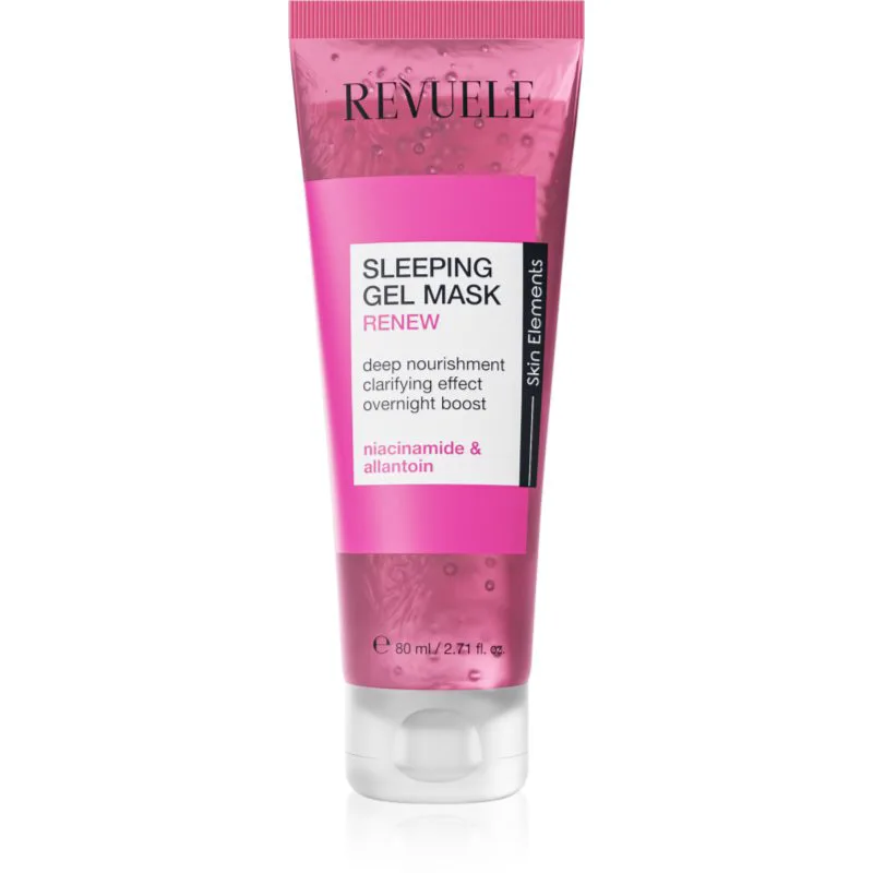 Revuele Sleeping Gel Mask Renew αναζωογονητική μάσκα νύχτας ενάντια στις ρυτίδες 80 ml