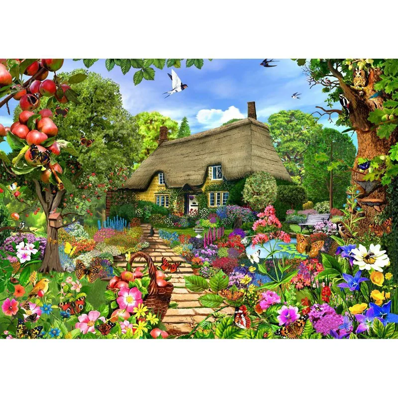 90010 Bluebird Puzzle: English Cottage Garden 1500τεμ.