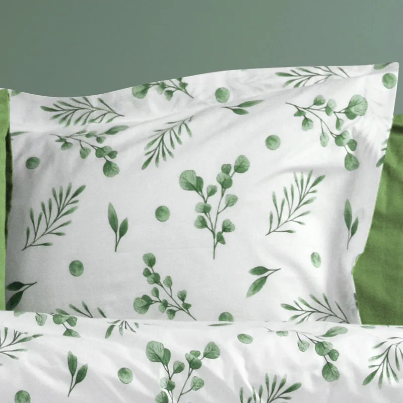 Φανελένια Μαξιλαροθήκη 50x70 Dimcol Myrtle 351 Green
