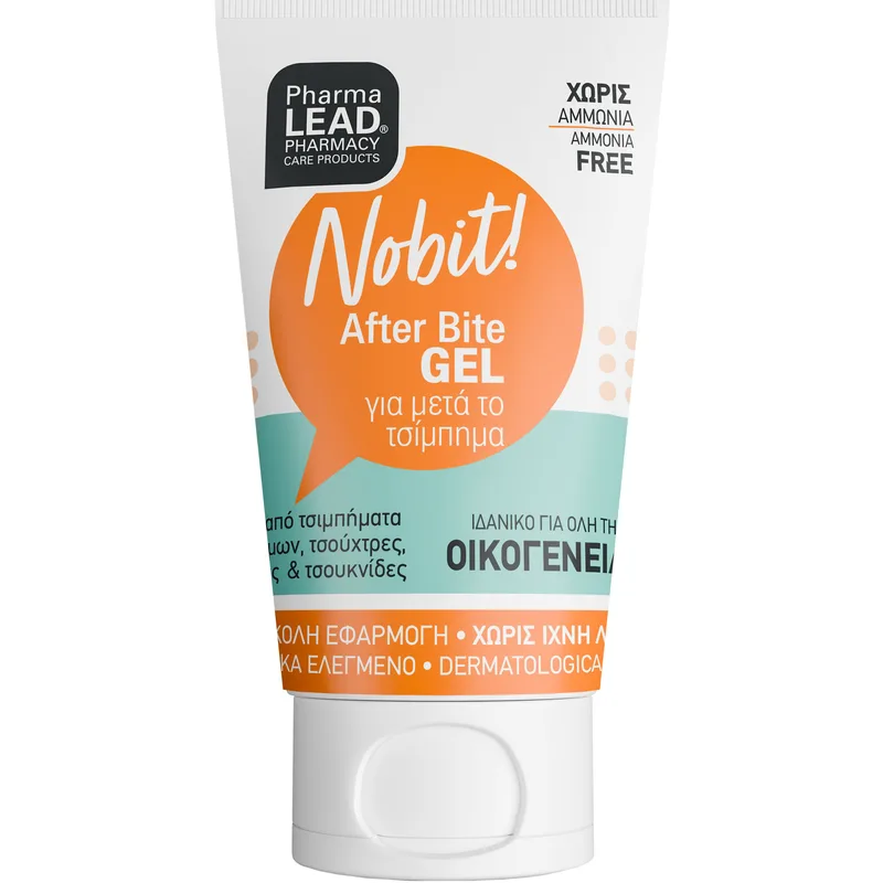 Pharmalead Nobit After Bite Gel Καταπραϋντικό Gel για Ανακούφιση από Τσιμπήματα Εντόμων, Τσούχτρες, Μέδουσες & Τσουκνίδες 30ml