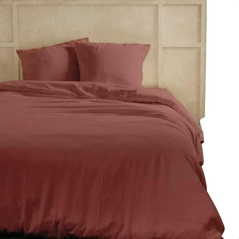 Σετ κλινοσκεπασμάτων Today Parure de lit en gaze de coton terracotta