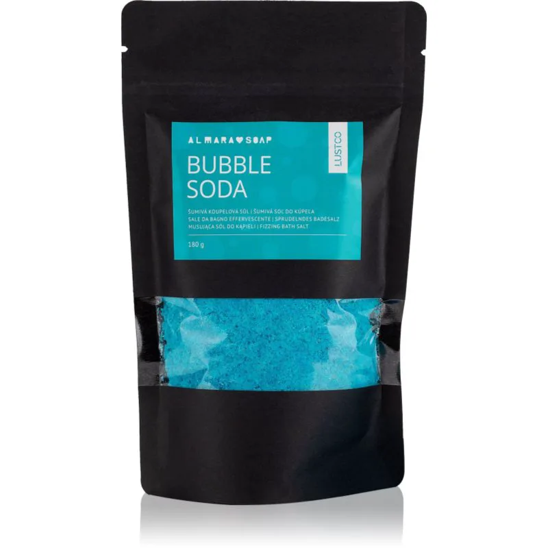 Almara Soap Bath Salt Bubble Soda χρωματιστό αλάτι για το μπάνιο 180 γρ