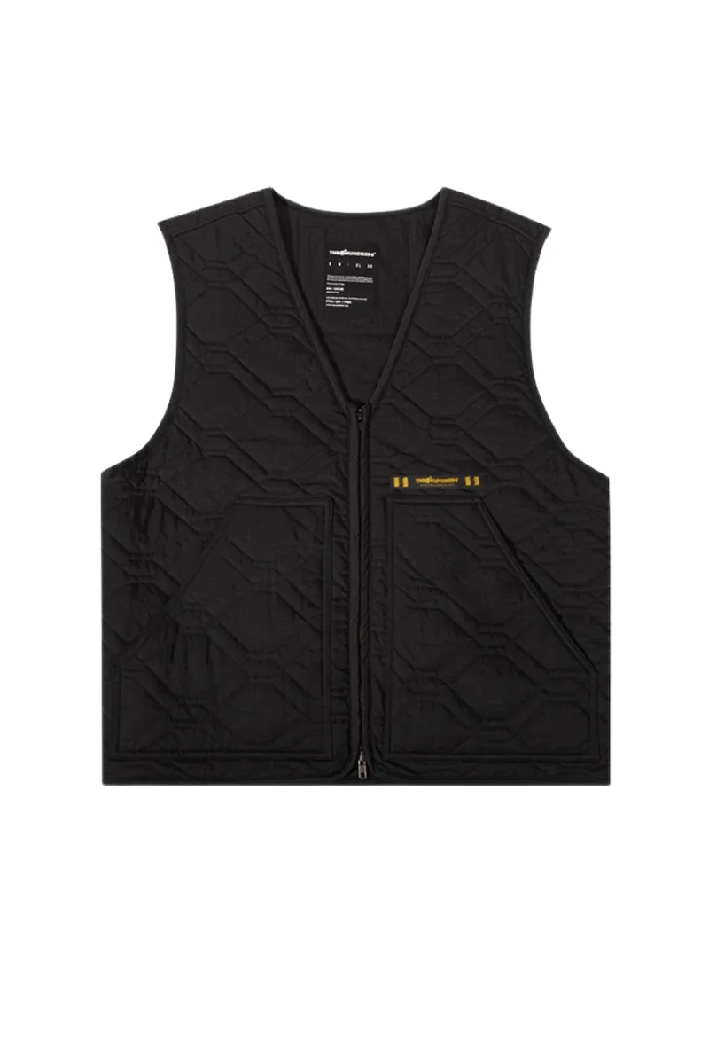 THE HUNDREDS Ανδρικό Αμάνικο Μπουφάν Link Cable Vest - ΜΑΥΡΟ-T24W103011-BLACK