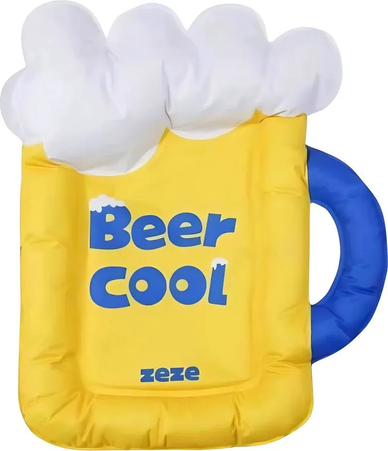 ΚΡΕΒΑΤΙ ΓΑΤΑΣ ZEZELIFE COOLING MAT COLORFUL BEER YELLOW (80X67X6CM )