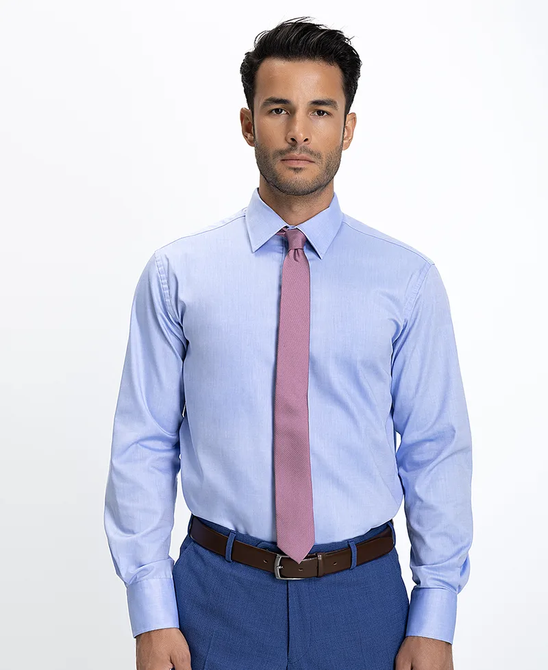 Vardas Ανδρικό Πουκάμισο Slim Fit Βαμβακερό Γαλάζιο