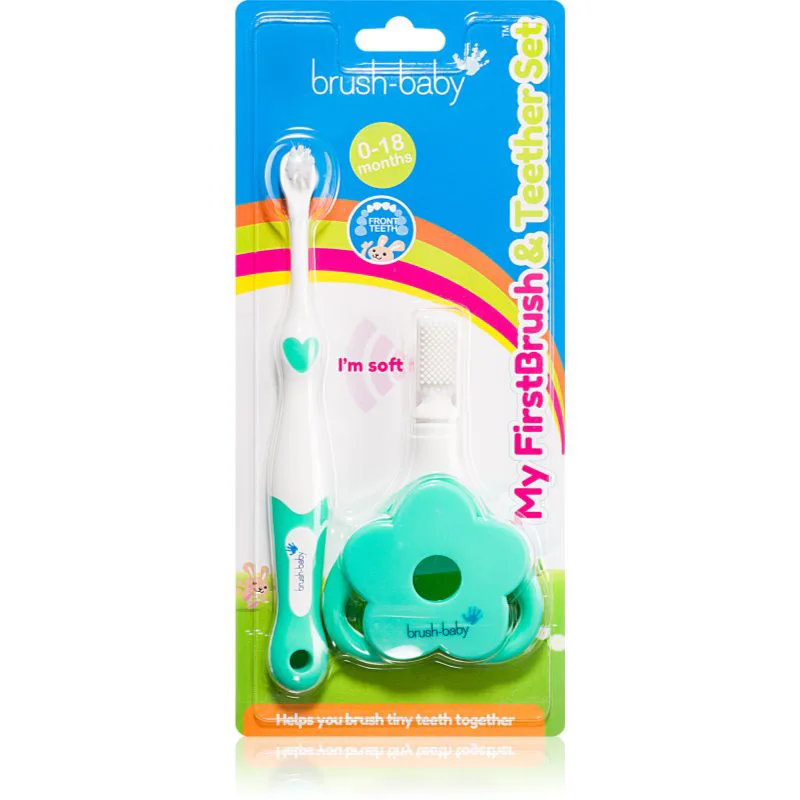 Brush Baby Applemint οδοντόβουρτσα για παιδιά 3 τμχ