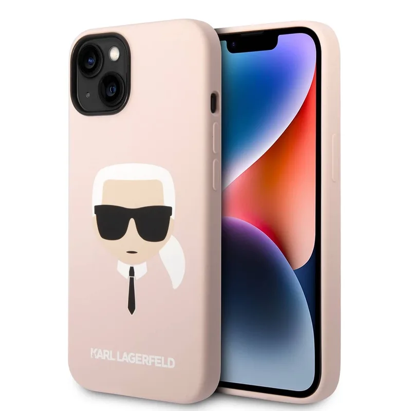 Θήκη Karl Lagerfeld Karl Head Liquid Silicone MagSafe Ροζ iPhone 13/14