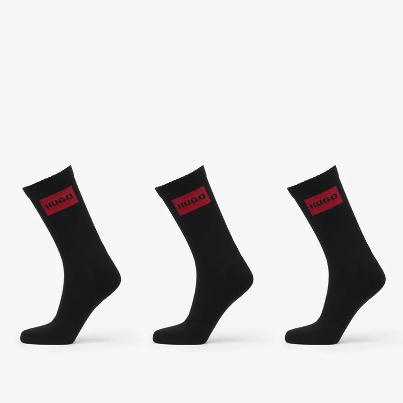 Hugo Boss Men-H-3-Pack Qs Rib Label Cc Black 43-46