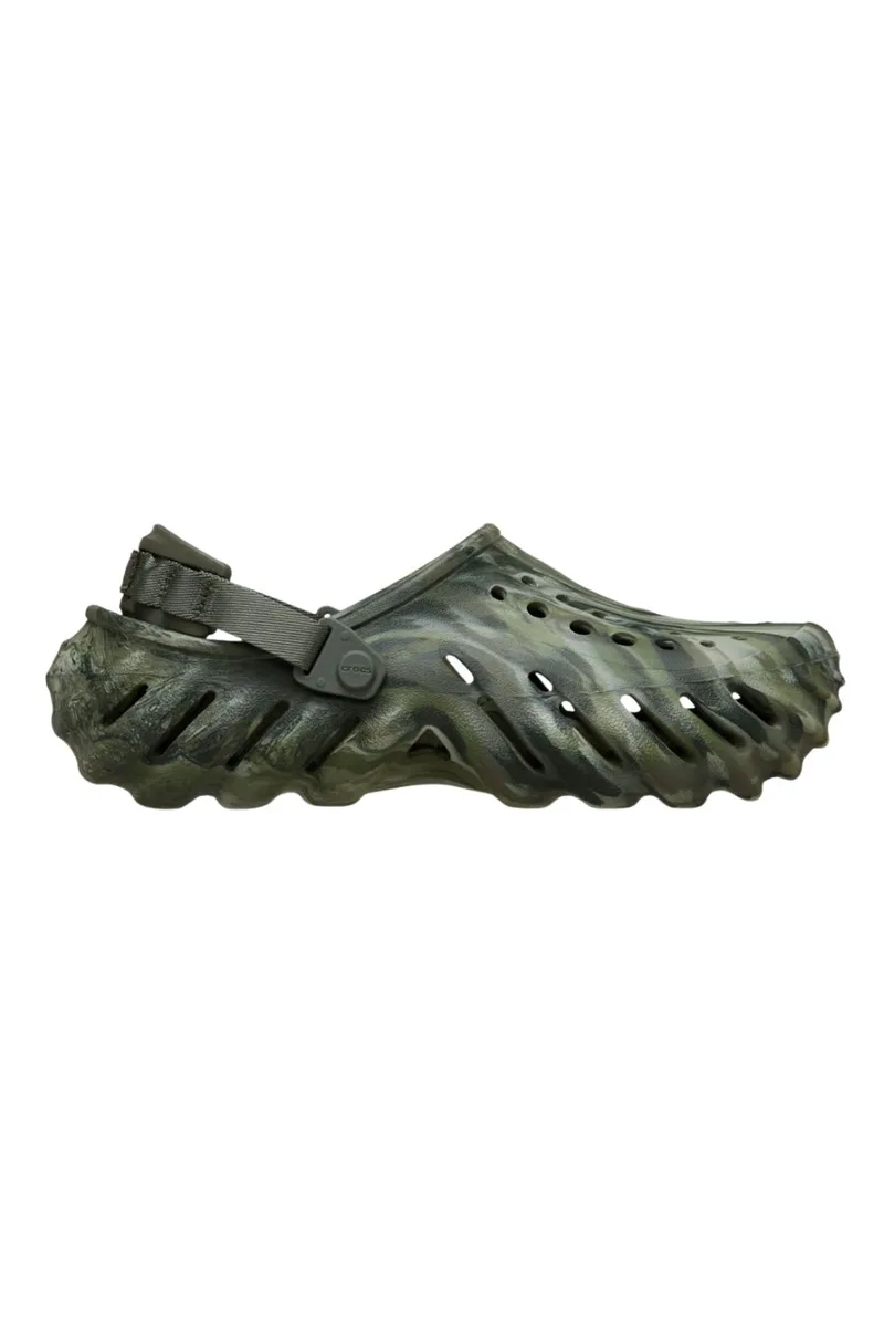 CROCS Echo Marbled Clog Unisex Παντόφλες - Πράσινες-208454-GREEN