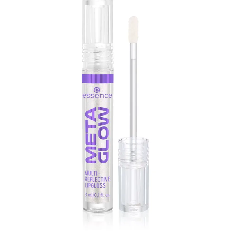 essence META GLOW MULTI-REFLECTIVE λιπ γκλος με ολογραφικό αποτέλεσμα απόχρωση 01 Cyber Space 3 ml