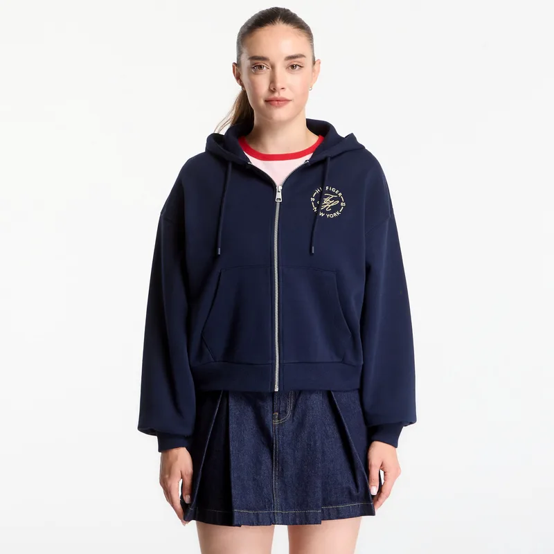 Φούτερ Tommy Hilfiger Roundal Zip-Up Hoodie Dark Night Navy L
