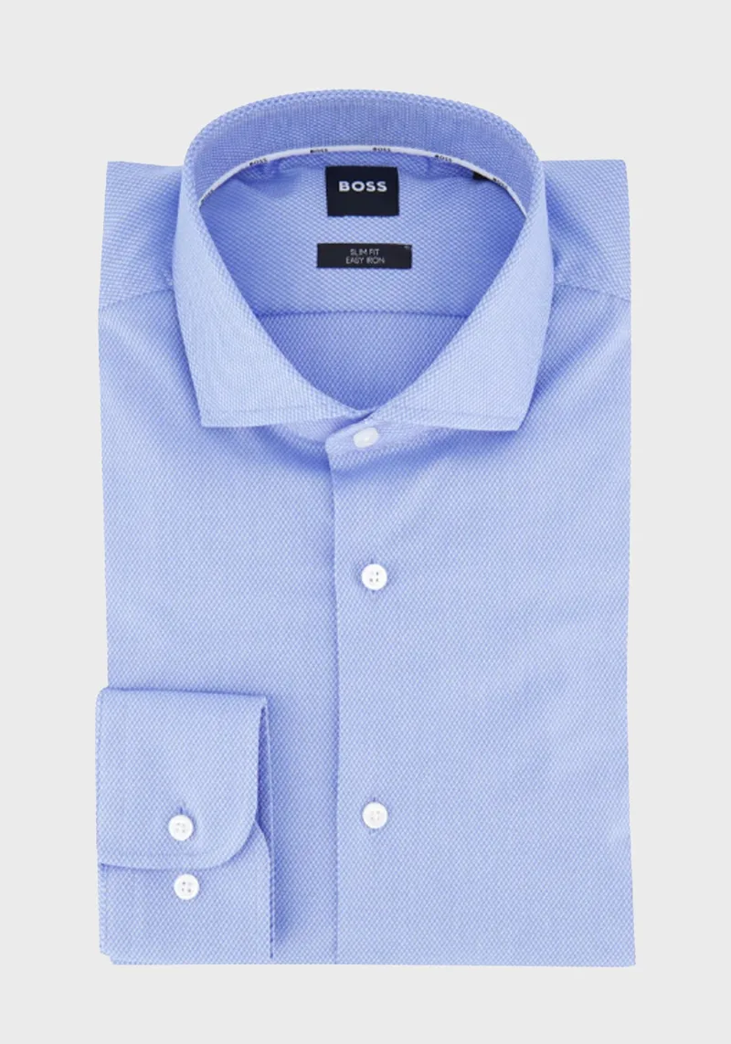 BOSS Πουκάμισο H Hank - 50538962 450 Light Pastel Blue