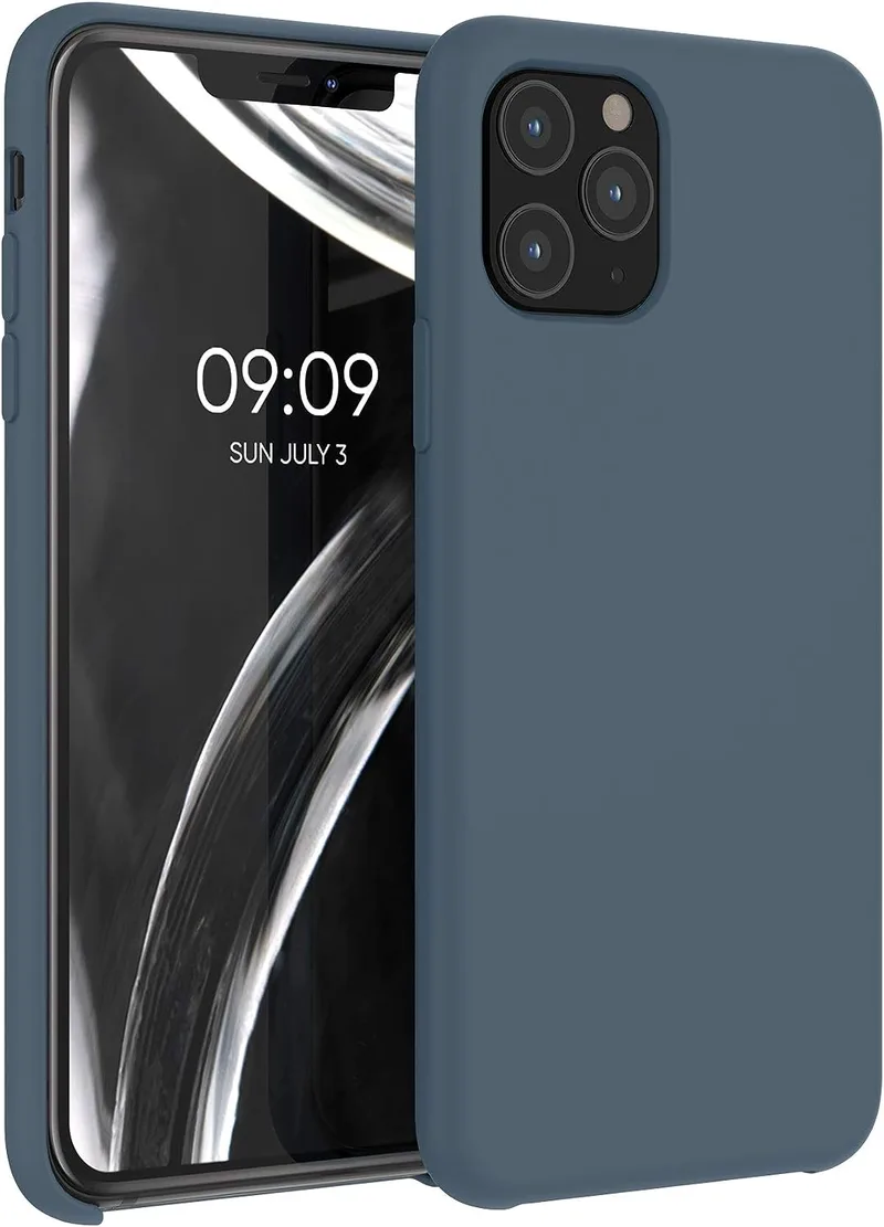 KWmobile Soft Flexible Rubber Cover - Θήκη Σιλικόνης Apple iPhone 11 Pro - Dark Slate (49726.202)