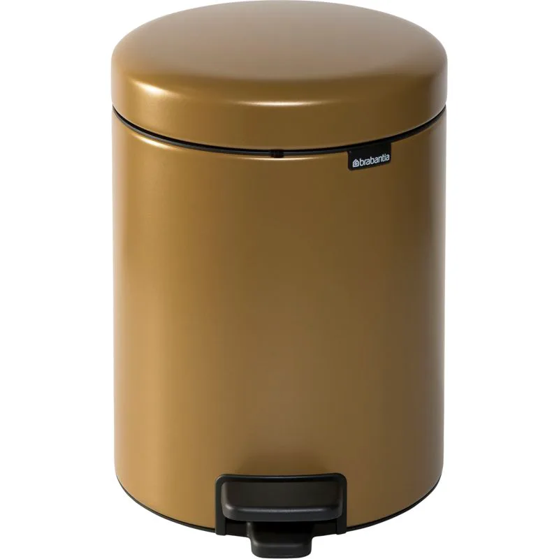 Κάδος Brabantia Treteimer Newicon 5 λίτρων σε ζεστό χρυσό