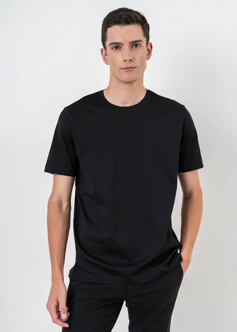 Nino Marini T Shirt της σειράς Basic - 82100 750130 045 Black