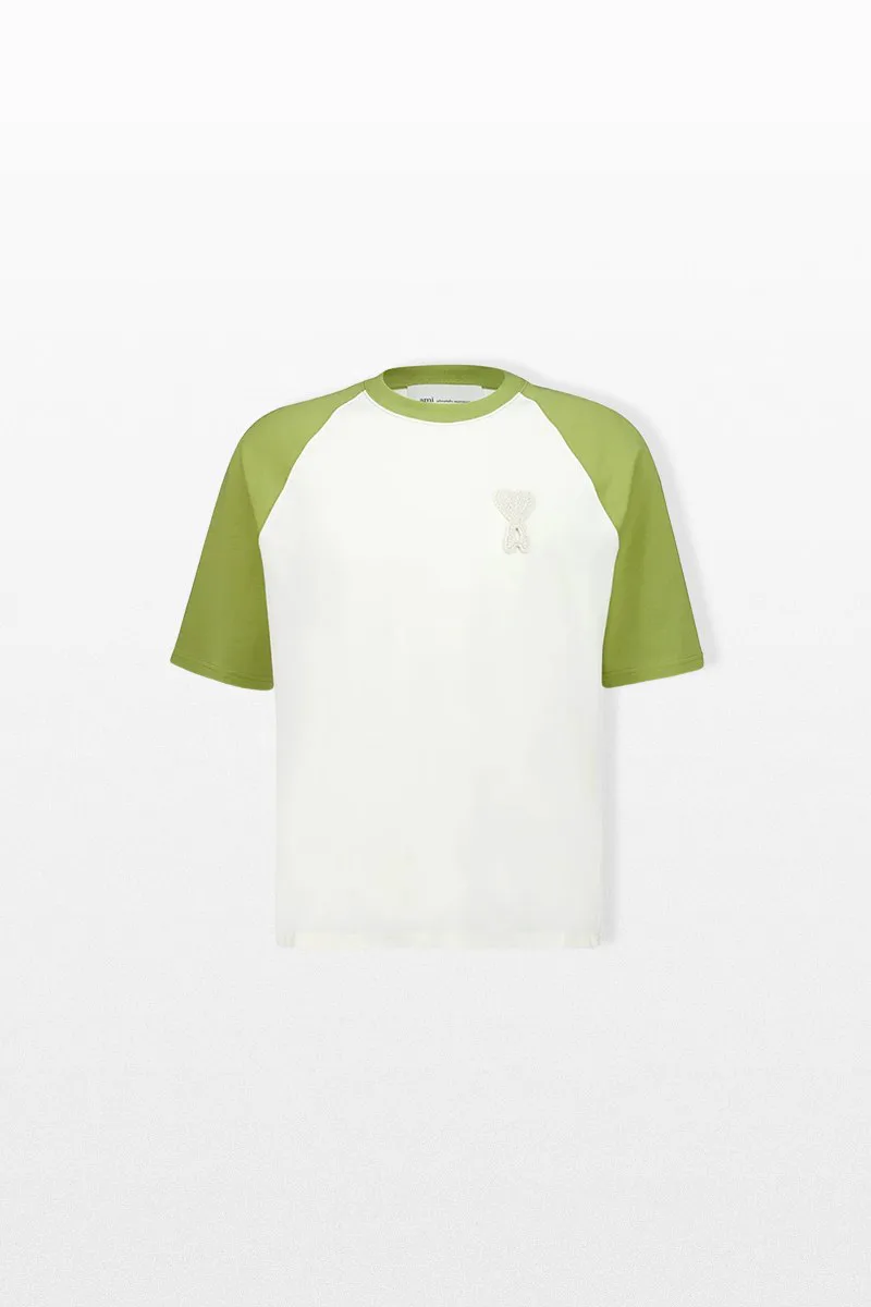 AMI PARIS Ανδρικό Λευκό Boxy Fit Cotton T-Shirt