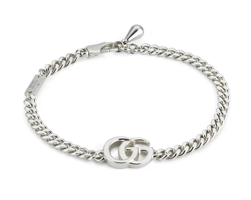 GUCCI "GG Marmont" Βραχιόλι από ασήμι 925 Silver (Μήκος 19.00cm) YBA814917001017