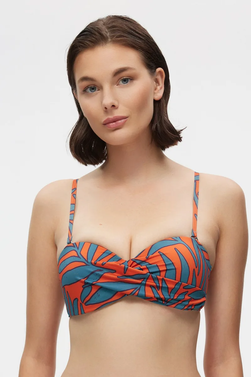 Minerva γυναικείο μαγιό bikini top strapless με μπανέλα και δέσιμο στην πλάτη "Simon"-9337Β-259