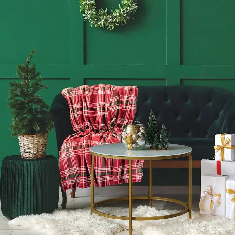 ΧΡΙΣΤΟΥΓΕΝΝΙΑΤΙΚΗ ΚΟΥΒΕΡΤΑ ΚΑΝΑΠΕ DAS HOME 1361 FLEECE (130X170CM)