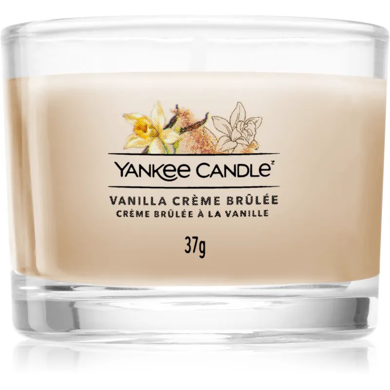 Yankee Candle Vanilla Crème Brûlée αναθηματικό κερί glass 37 γρ