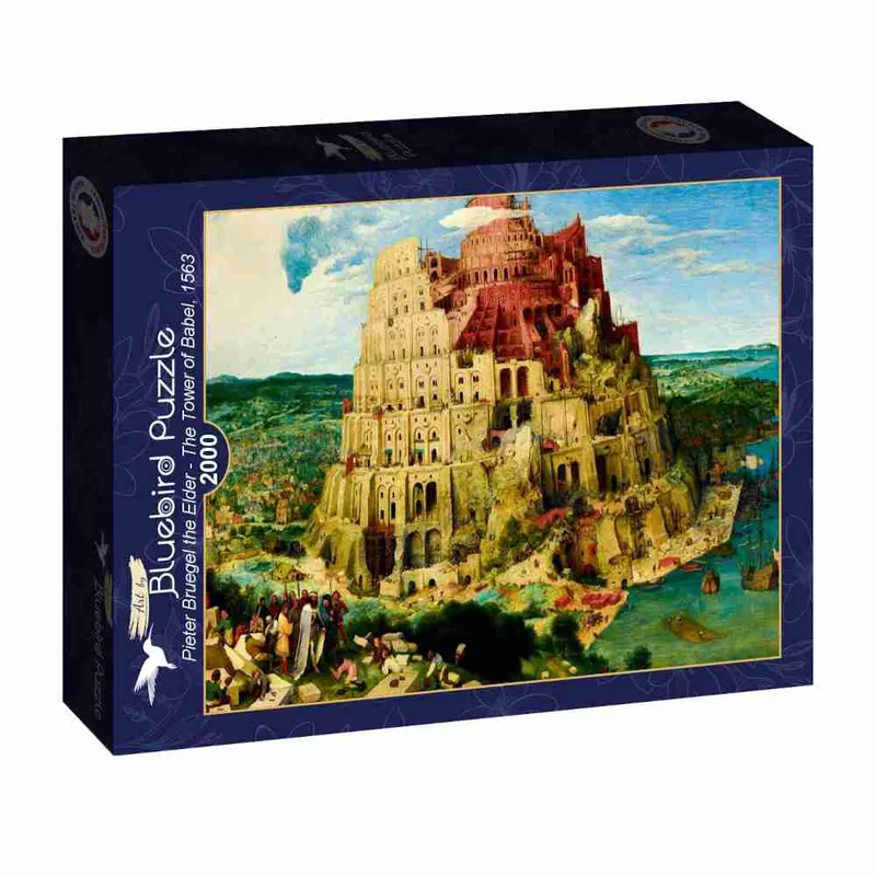 Bluebird Puzzle-60201-Pieter Bruegel the Elder - The Tower of Babel, 1563 -2000 pieces