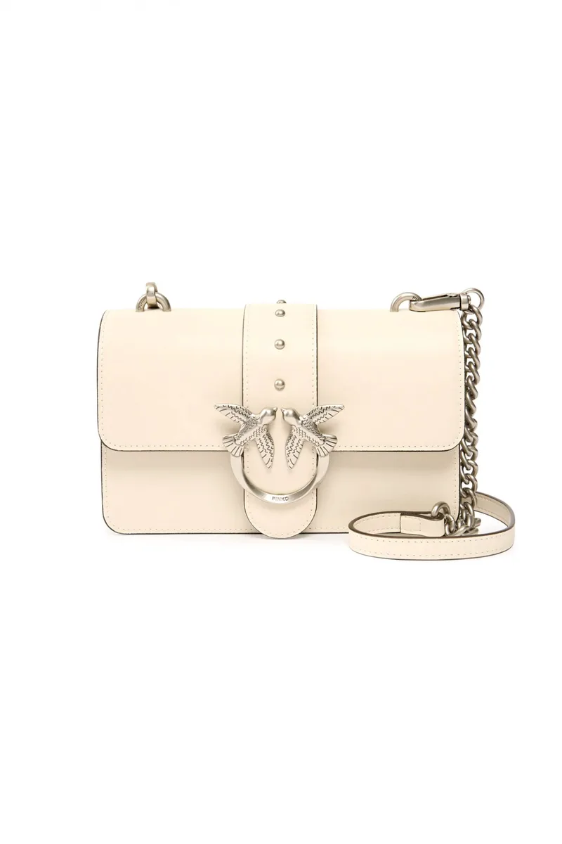 PINKO ΤΣΑΝΤΑ LOVE ONE MINI ST. VITELLO SETTA ΛΕΥΚΗ