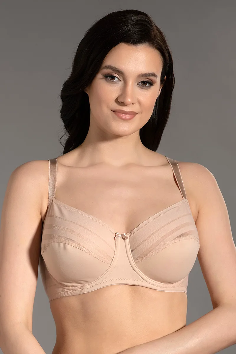 New Bra γυναικείο σουτιέν χωρίς φορμάρισμα με μπανέλα (C, D Cup)-34-8070a