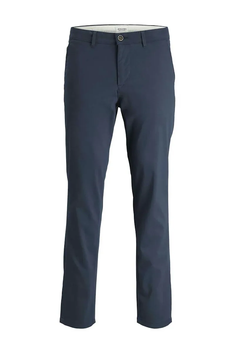 JACK & JONES ανδρικό chino παντελόνι Slim Fit - 12258298 Μπλε Σκούρο