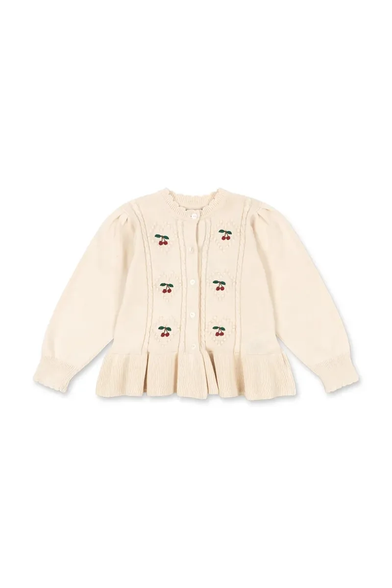 Παιδική βαμβακερή ζακέτα Konges Sløjd SOLEIL CARDIGAN GOTS